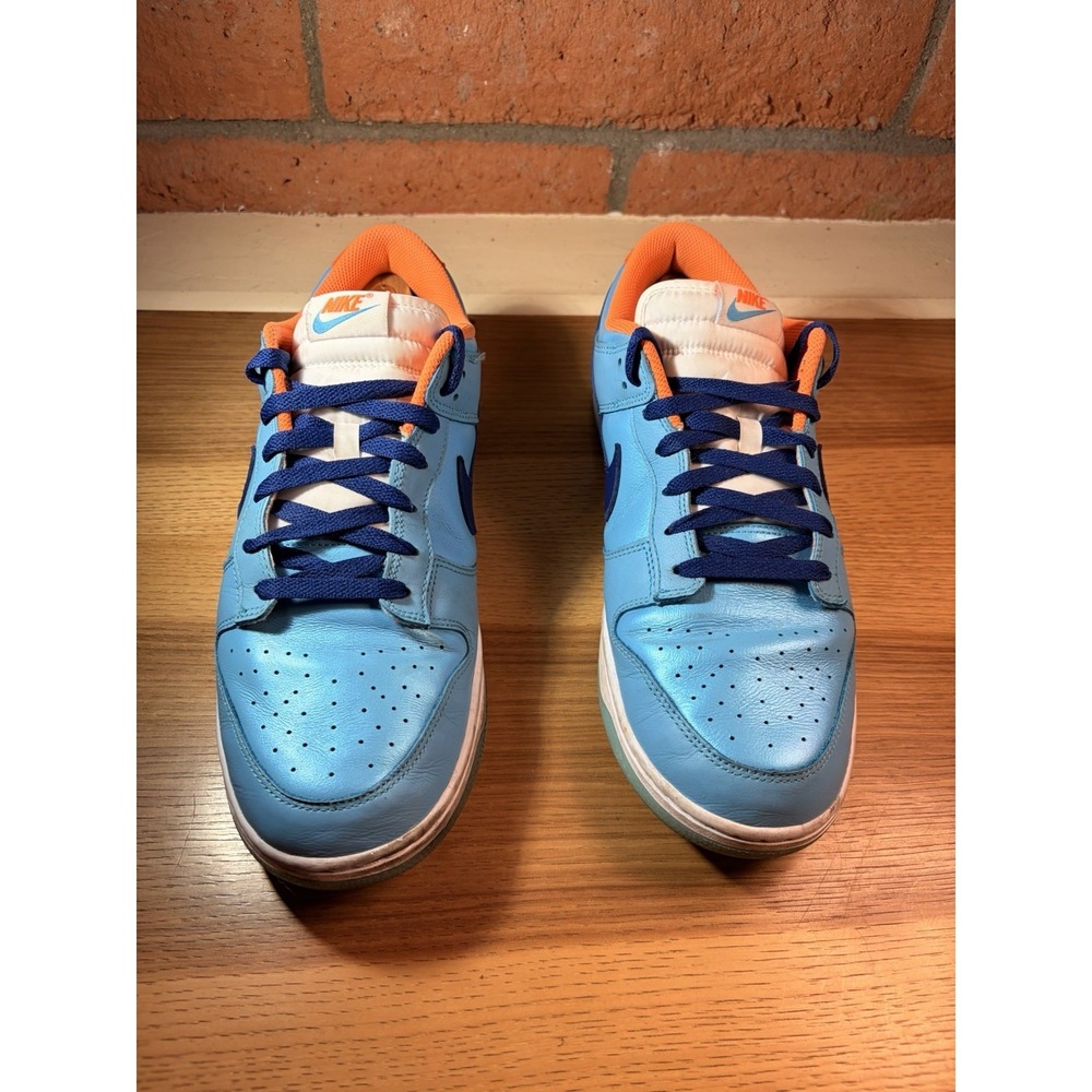 Nike Dunk Low Baltic Blue Volt Men size 12.5 HQ1538-416 100% Blue Leather Upper - Picture 5 of 16